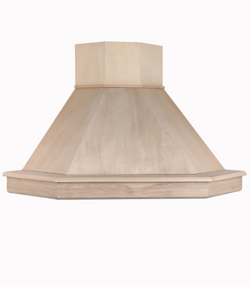Cappa cucina Stock legno frassino grezzo angolare 90x90 motore HC X 52
